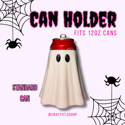Ghost inspired 12oz Can Holder – 3D Printed – Spooky Season Can Holder Energy drink Holder