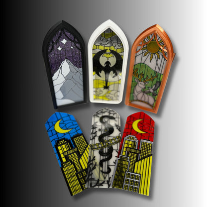 Faux Stained Glass Book Nook individual insert