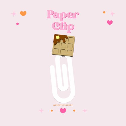 Valentines  inspired 3D Printed jumbo paper clip/ bookmark Customized Stylish