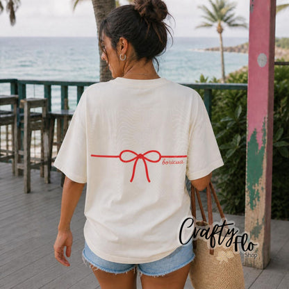 PR flag Bikini top tee, Graphic T-Shirt Latin Tee, Reggaeton Fan Gift, Streetwear for Reggaeton Lovers, Puerto Rican streetwear