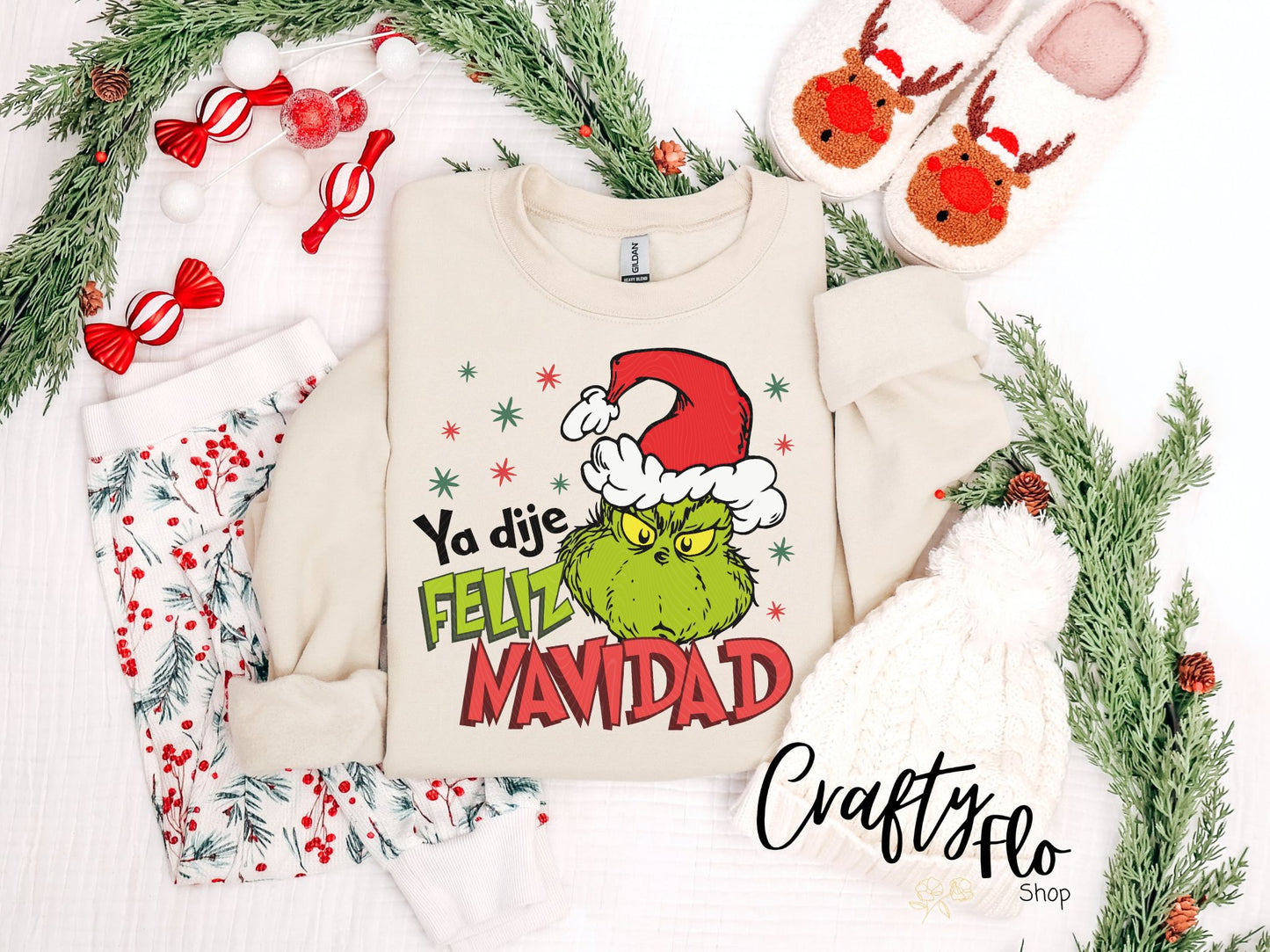 Ya dije Feliz Navidad!  Sweatshirt - Unisex Fabric - Ideal for Holiday Fashion - True to Size Fit - Pullover Womenswear Garment