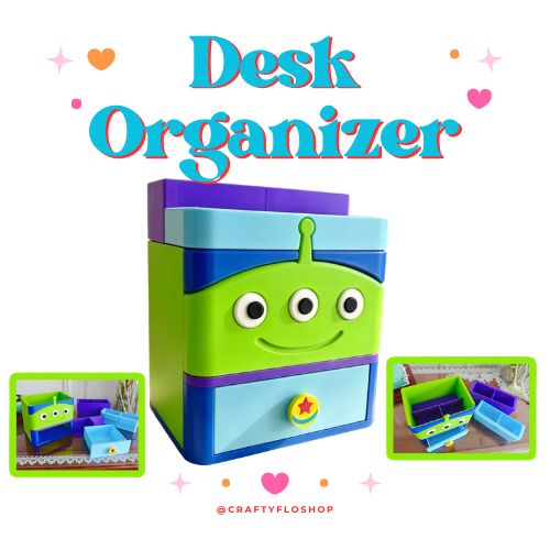 Toy Friend Inspired Desk Organizer| Pen and Pencil | bookmark Holder Custom 3D Printed Brush Holder Office Study Stationery Desktop Storage Marker Organizer