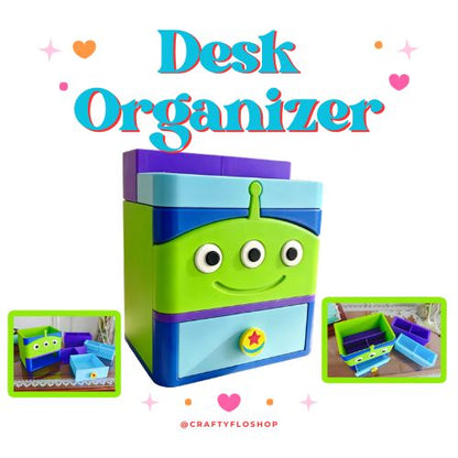 Toy Friend Inspired Desk Organizer| Pen and Pencil | bookmark Holder Custom 3D Printed Brush Holder Office Study Stationery Desktop Storage Marker Organizer