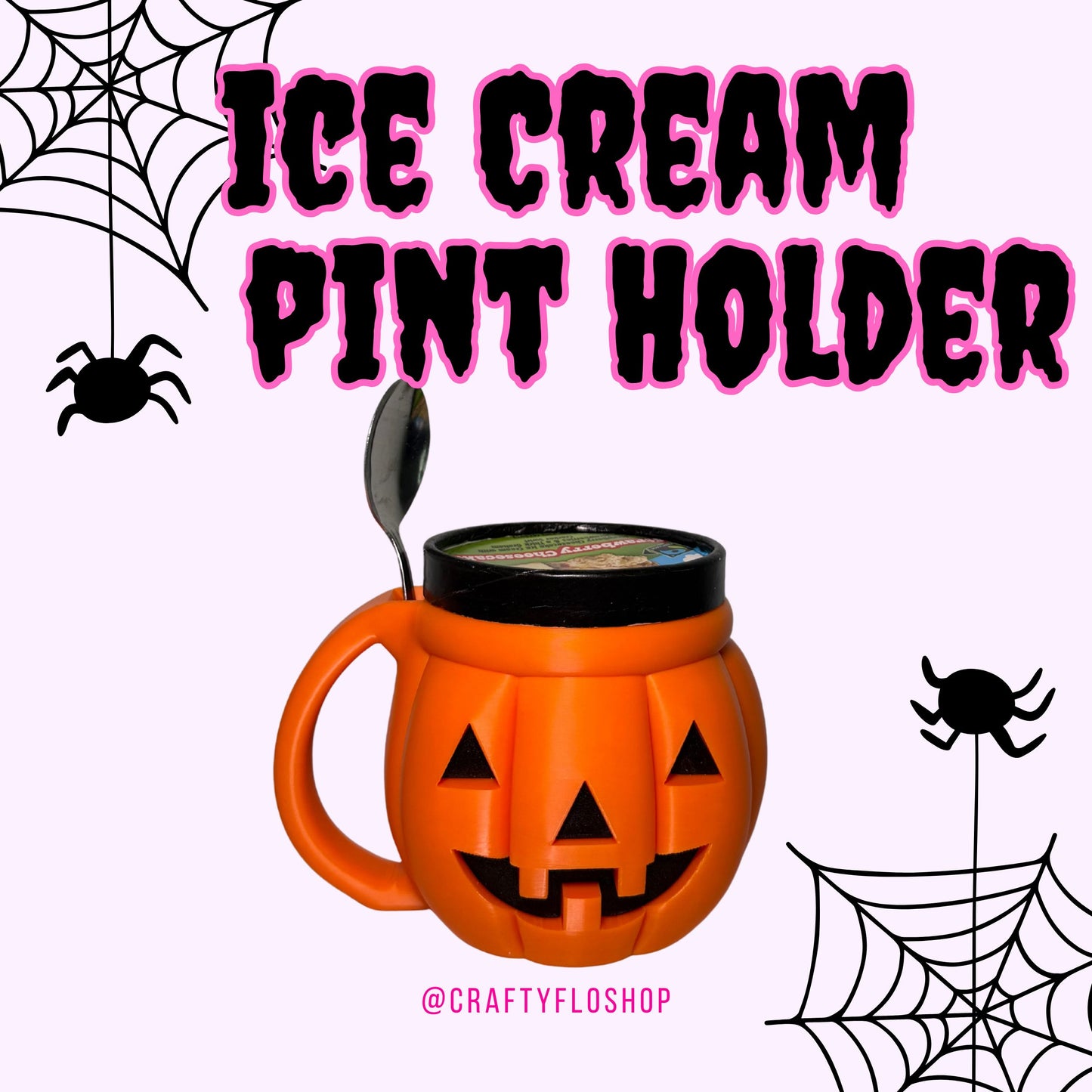 Ice Cream Pint Holder | 3D Printed