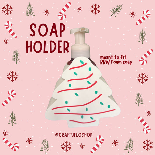 Christmas Tree Cake Decor Soap Holder – Fits Bath & Body Works Bottles