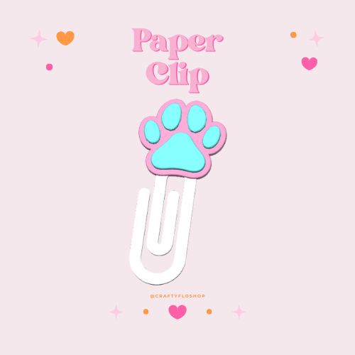 Valentines  inspired 3D Printed jumbo paper clip/ bookmark Customized Stylish