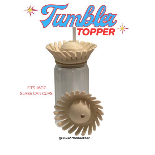 3D printed Pava Puertorriqueña Lid Topper – 16oz Cup Topper (glass can cup toppers) | 20oz Tumbler Topper