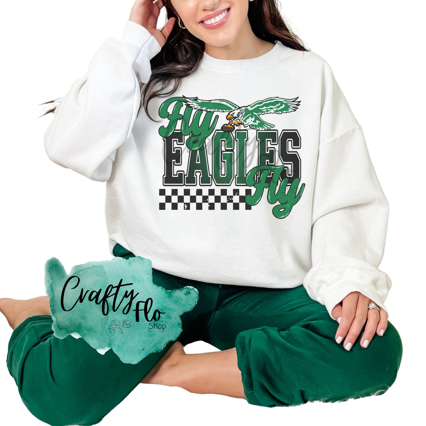 Go Birds Sports Graphic Sweatshirt - Unisex Fabric, Comfortable Fit, Perfect for Football Season - Pullover