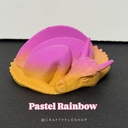 3D Printed Sleeping Dragon Phone Stand – Silk PLA Desk Accessory