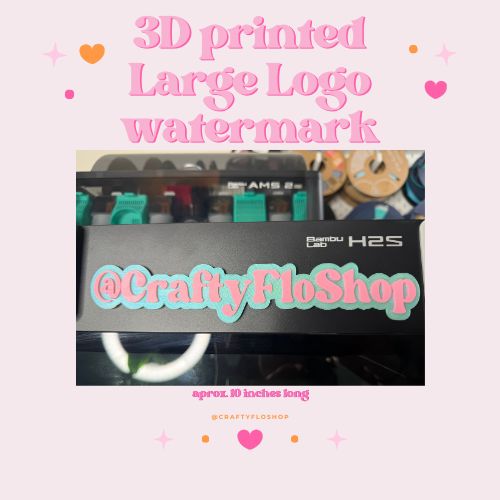 3D printed Logo watermark