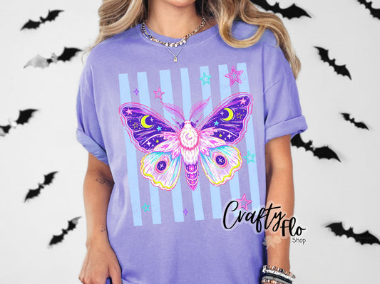 Mystic Moth Graphic T-shirt | friends gift | comfort colors shirt