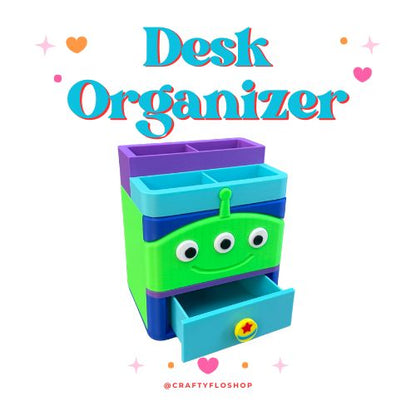 Toy Friend Inspired Desk Organizer| Pen and Pencil | bookmark Holder Custom 3D Printed Brush Holder Office Study Stationery Desktop Storage Marker Organizer