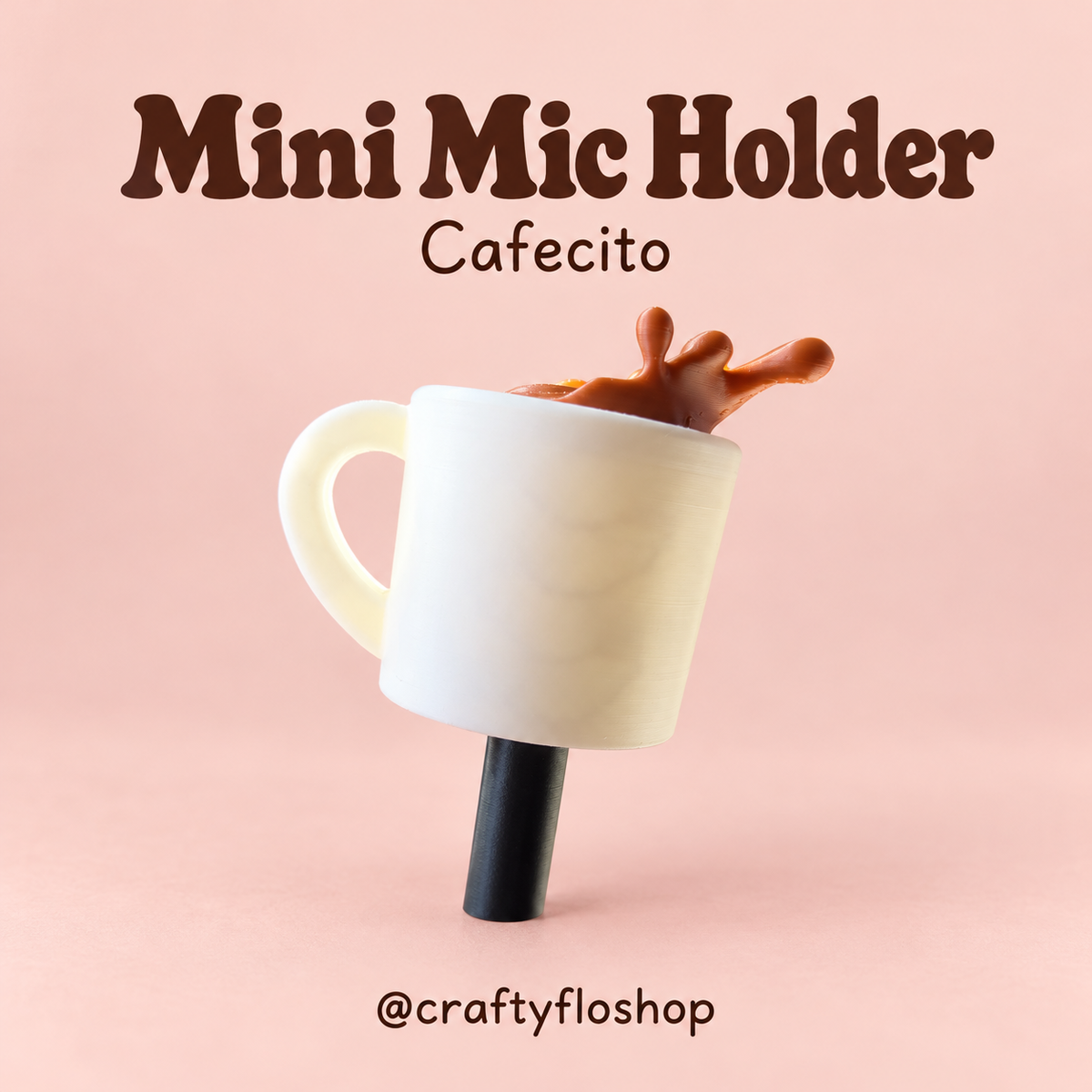 Cafecito 3D Printed Mini Microphone Hollyland Microphone Holder Mic Accessories