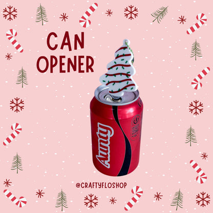 Christmas Tree Cake Soda Can Opener | 3D printed