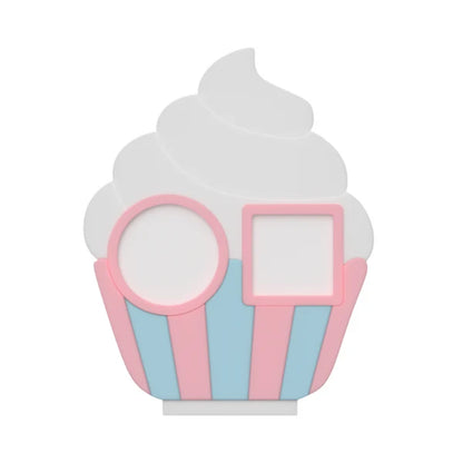 Cupcake NFC Smart Tap Payment Station – Tap to Pay Sign | Contactless Checkout Display | Smart Tap | NFC | Custom QR Code Stand
