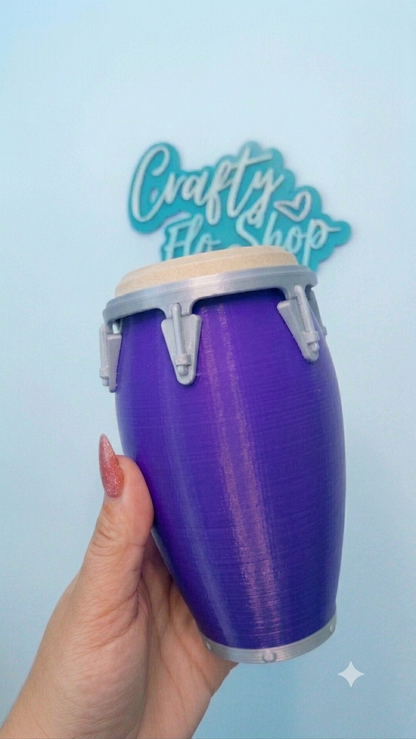 Single Color Conga inspired 12oz Can Holder – 3D Printed – Caribbean Tumbler Style Can Holder Energy drink Holder