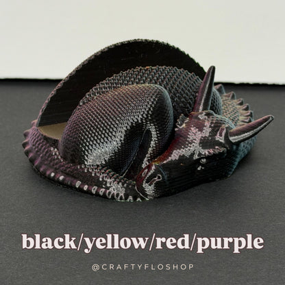 3D Printed Sleeping Dragon Phone Stand – Silk PLA Desk Accessory