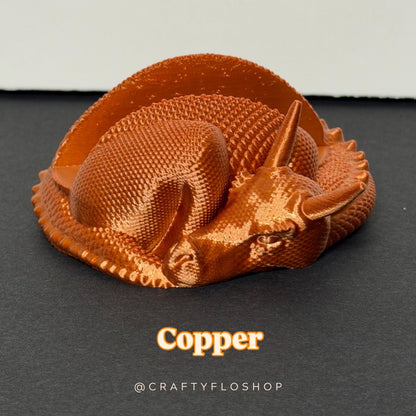 3D Printed Sleeping Dragon Phone Stand – Silk PLA Desk Accessory