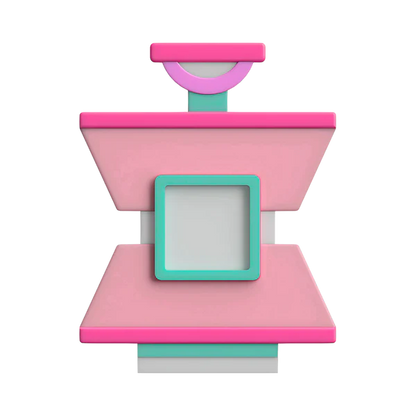 Heat Press NFC Smart Tap Payment Station – Tap to Pay Sign | Contactless Checkout Display | Smart Tap | NFC | Custom QR Code Stand