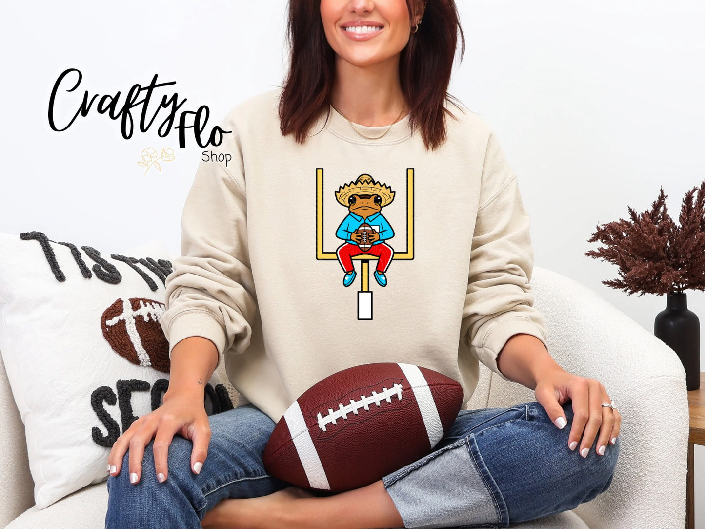 Sapo Concho Benito Bowl Graphic Sweatshirt - Fall apparel | Unisex Fabric, Comfortable Fit, football Season - Pullover