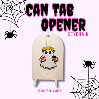 Día de los muertos Inspired Soda can keychain, easy can tab opener, save your nails, keychains, arthritis friendly, cute can tab opener