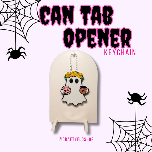 Día de los muertos Inspired Soda can keychain, easy can tab opener, save your nails, keychains, arthritis friendly, cute can tab opener