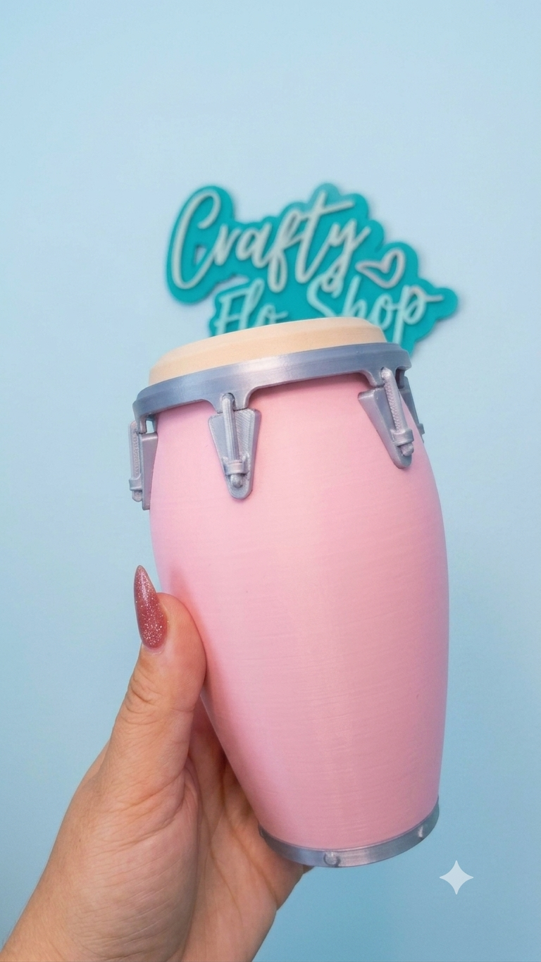 Single Color Conga inspired 12oz Can Holder – 3D Printed – Caribbean Tumbler Style Can Holder Energy drink Holder