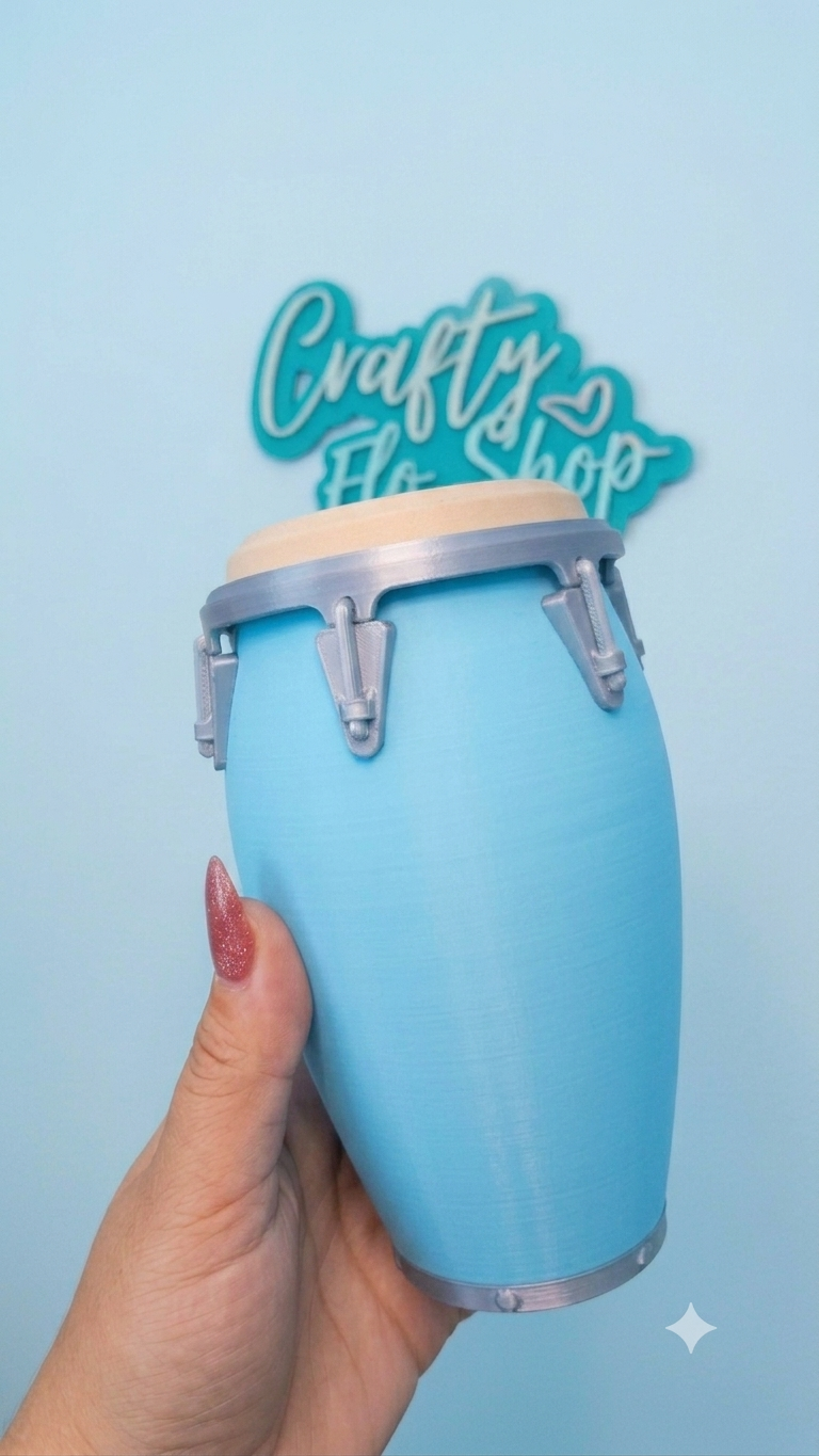 Single Color Conga inspired 12oz Can Holder – 3D Printed – Caribbean Tumbler Style Can Holder Energy drink Holder