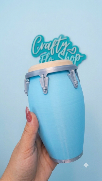 Single Color Conga inspired 12oz Can Holder – 3D Printed – Caribbean Tumbler Style Can Holder Energy drink Holder