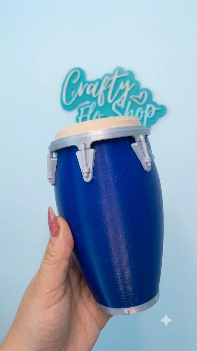 Single Color Conga inspired 12oz Can Holder – 3D Printed – Caribbean Tumbler Style Can Holder Energy drink Holder