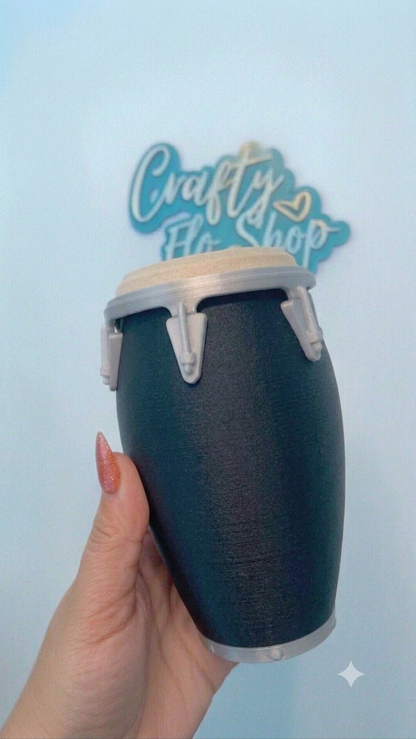 Single Color Conga inspired 12oz Can Holder – 3D Printed – Caribbean Tumbler Style Can Holder Energy drink Holder