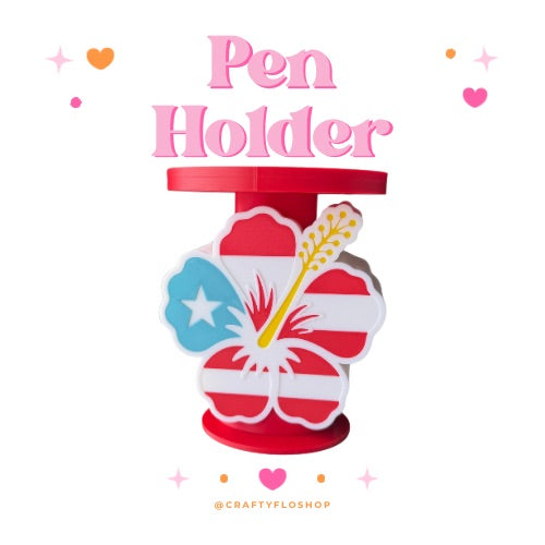 Puerto Rico Flower Candle Holder | 3D Printed