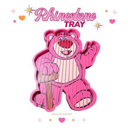 Smell good Bear inspired 3D Printed Trinket Tray or Rhinestone Tray | Trinket Dish| Jewelry & Desk Catchall Dish