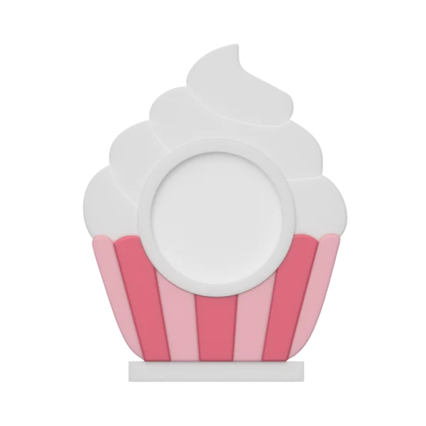 Cupcake NFC Smart Tap Payment Station – Tap to Pay Sign | Contactless Checkout Display | Smart Tap | NFC | Custom QR Code Stand