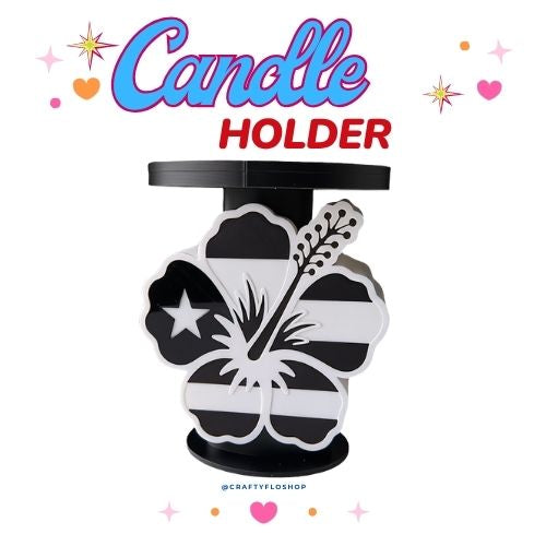 Puerto Rico Flower Candle Holder | 3D Printed