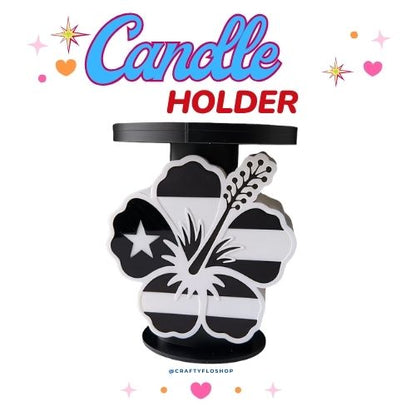Puerto Rico Flower Candle Holder | 3D Printed