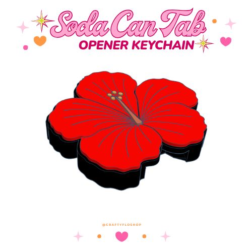 Flor de maga Soda can keychain, easy can tab opener, save your nails, keychains, arthritis friendly, cute can tab opener