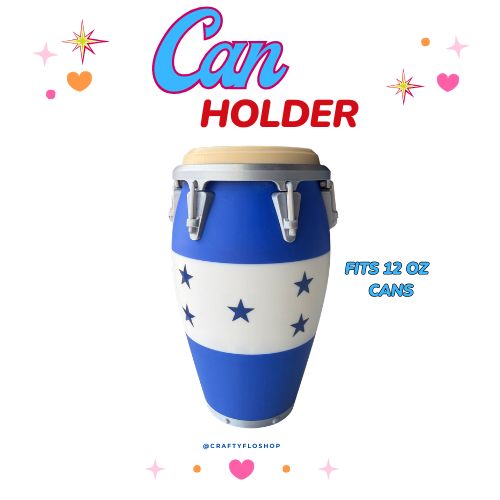Honduras Conga inspired 12oz Can Holder – 3D Printed –  Tumbler Style Can Holder Energy drink Holder