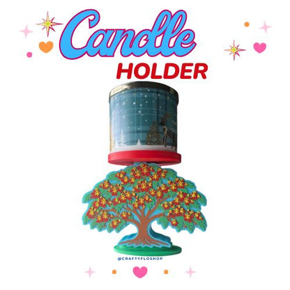 Puerto Rico Flamboyan Tree Candle Holder | 3D Printed