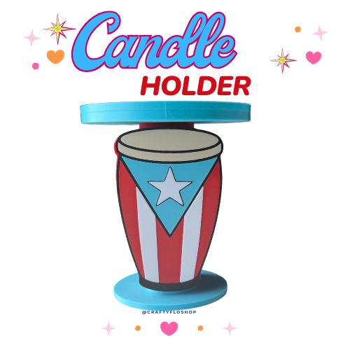 Puerto Rico Conga  Candle Holder | 3D Printed