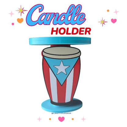 Puerto Rico Conga  Candle Holder | 3D Printed