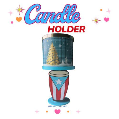 Puerto Rico Conga  Candle Holder | 3D Printed