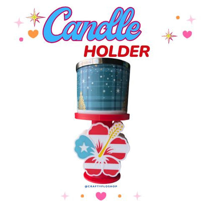 Puerto Rico Flower Candle Holder | 3D Printed