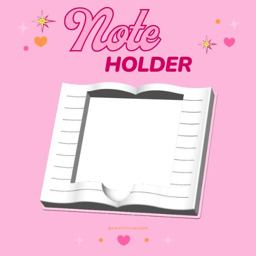Teacher appreciation Open Book Inspired Desk Organizer| Note Holder Custom 3D Printed sticky note Holder Office Study Stationery Desktop Storage