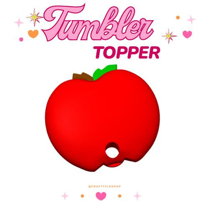Teacher appreciation 3d printed Apple tumbler topper for 30oz or 40oz Stanley Cup