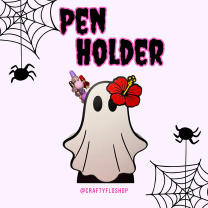 Tropi Ghost Inspired Desk Organizer| Pen and Pencil Holder Custom 3D Printed Brush Holder Office Study Stationery Desktop Storage Marker Organizer