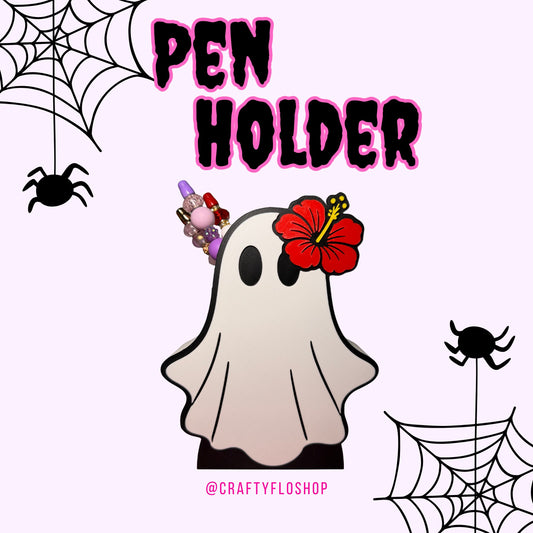 Tropi Ghost Inspired Desk Organizer| Pen and Pencil Holder Custom 3D Printed Brush Holder Office Study Stationery Desktop Storage Marker Organizer