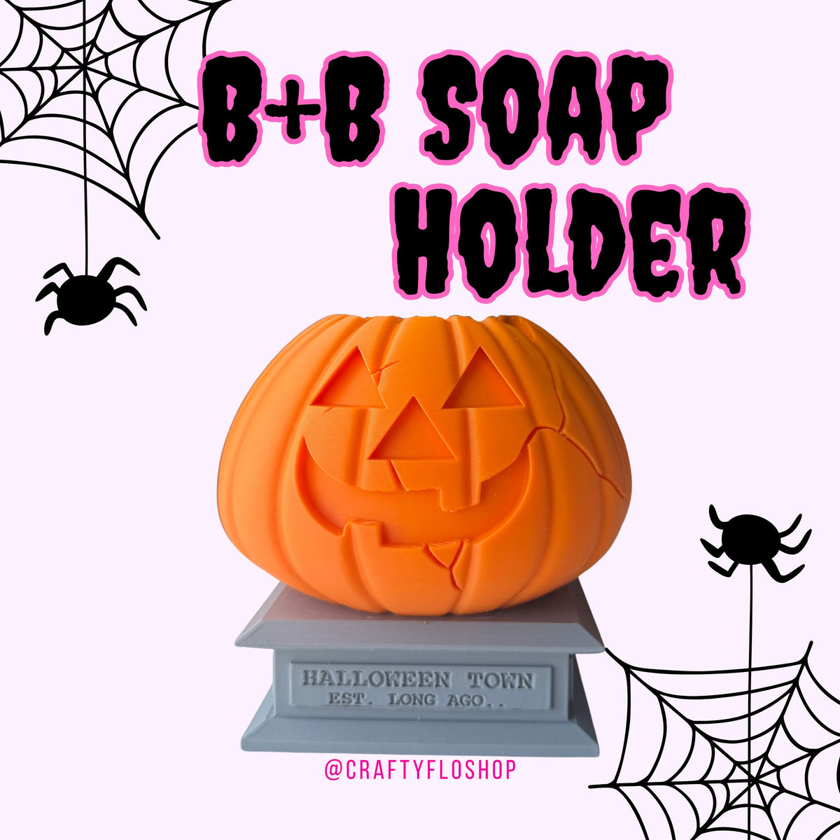 Pumpkin statue Inspired Decor Soap Holder – Fits Bath & Body Works Bottles