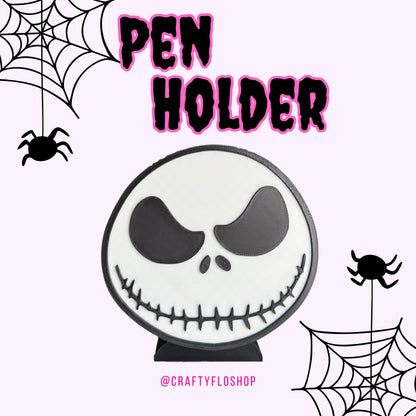 Skelly Face Desk Organizer| Pen and Pencil Holder Custom 3D Printed Brush Holder Office Study Stationery Desktop Storage Marker Organizer