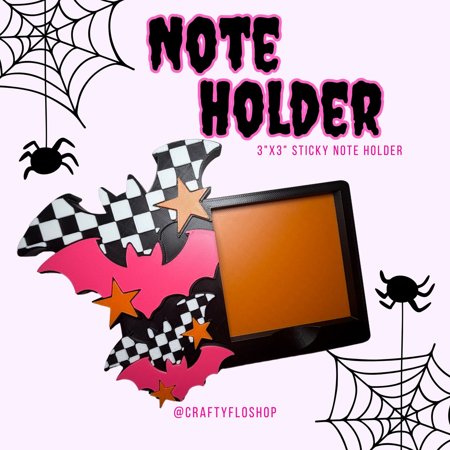 Its Freakin Bats Sticky Note Holder | 3D Print | 3D Printed